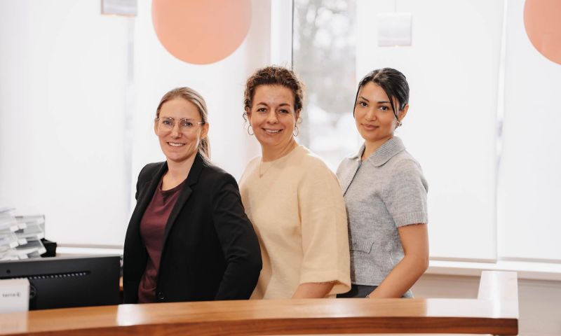 Gruppenfoto vom Empfangsteam